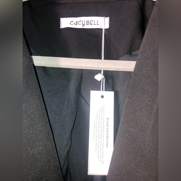 Cicy Bell Open Front Long Sleeve Casual Blazer - Picture 4 of 7